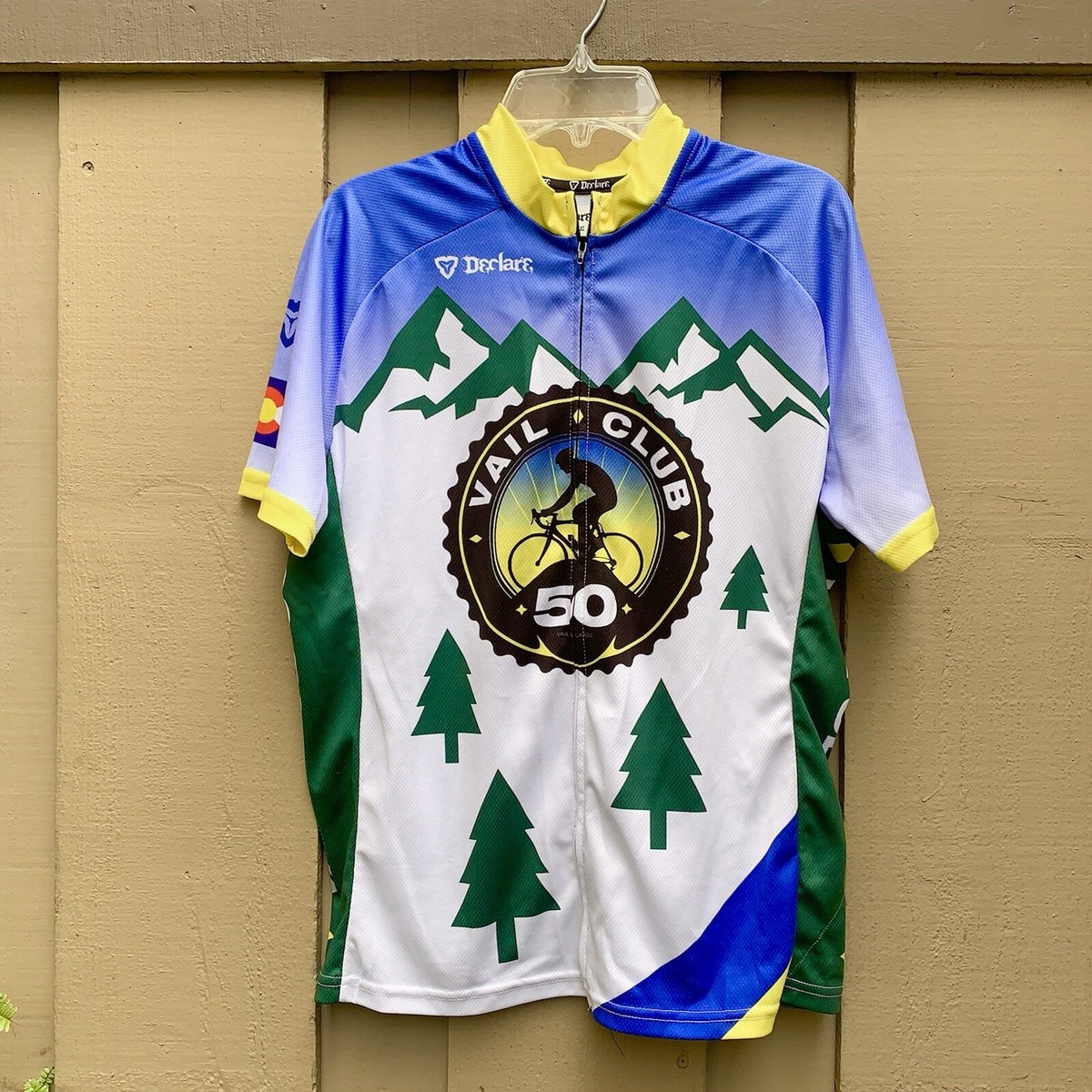 Declare Women's Cycling Jersey Full Zip Vail Club 50 Sz L