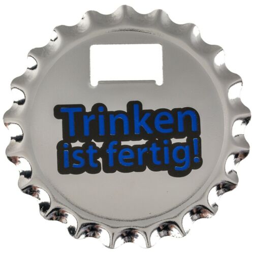3 in 1 Flaschenöffner Bieröffner Untersetzer Bierdeckel mit Magnet »Kronkorken« - Bild 3 von 4