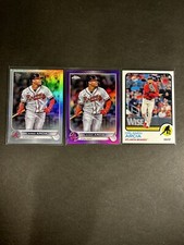 2022 Topps Chrome Update  Purple  #USC68 Orlando Arcia Braves + base + heritage