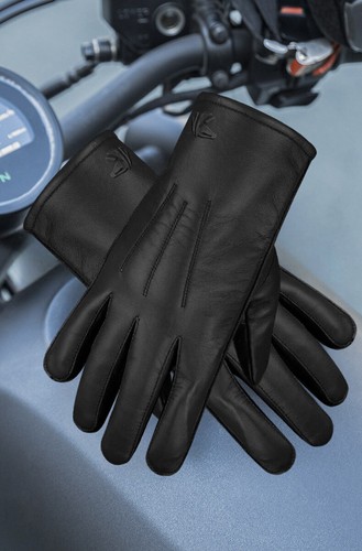 REDRUM Hombres Guantes de Invierno Top Cuero Grano Conducción Moto Scooter - Imagen 17 de 33