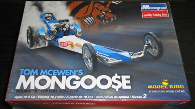 MONOGRAM TOM MCEWEN'S MONGOOSE DOUBLE A TOP FUEL DRAGSTER 1/24 sealed