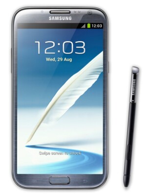 Samsung Galaxy Note 2 - 16GB Silver Unlocked with Shadow