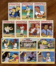 Simpsons Springfield Isotopes TEAM SET - Homer At The Bat - Baseball Cards