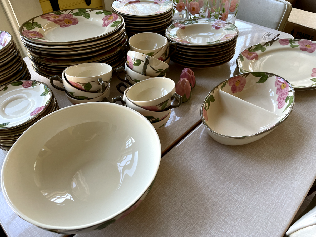 Vintage Franciscan Desert Rose Dish Set • Made in England