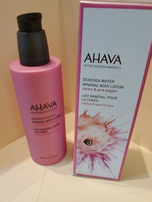 AHAVA MINERAL BODY LOTION - CACTUS & PINK PEPPER 8.5 oz NIB