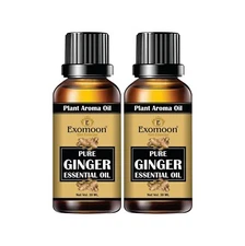 2X Exomoon Belly Drainage Ginger Oil,Tummy Ginger Drainage Massage 30ml