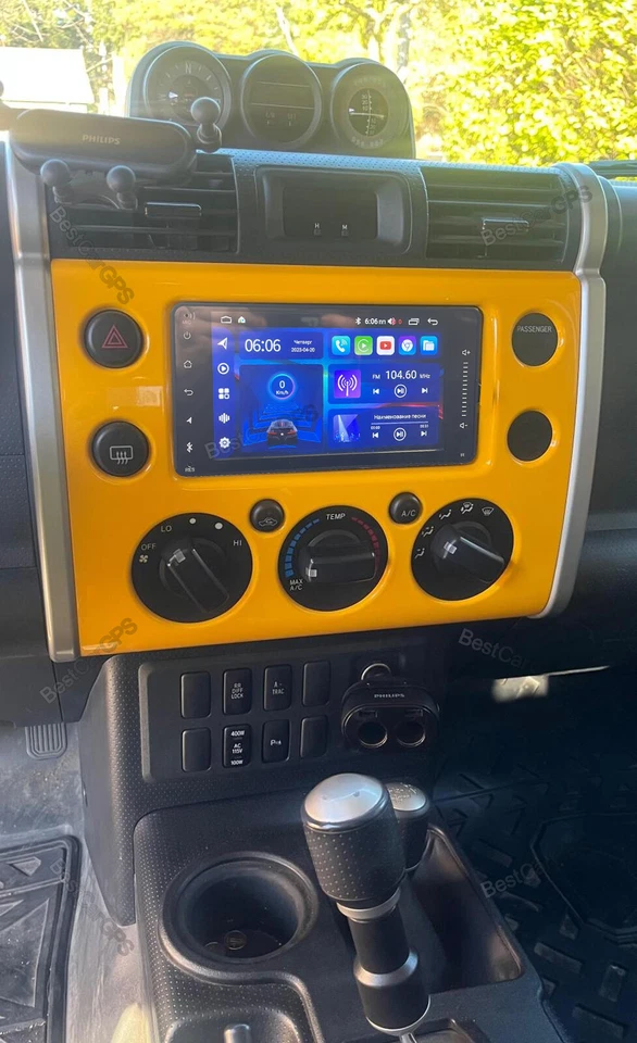 For Toyota FJ Cruiser 2007–2014 Android 13 CarPlay Car Radio Stereo GPS NAVI+CAM Foto 3 de 4