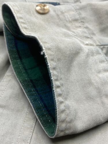 Cabelas Khaki Hemdjacke Herren Größe 3XL Reg Flanell gefüttert geknöpfte Taschen - Bild 11 von 12