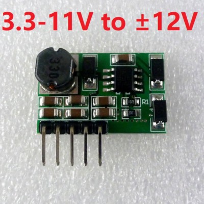 7W 3.3-11V to +-12V Positive and negative Dual power supply DC/DC Step up 