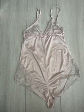 Vintage Warners Whimsies Pink Teddie Body Suit 1970  s Sz 32 Pink - Antron Nylon