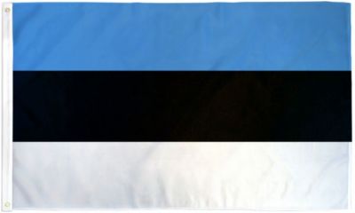 Estonia flag 2X3ft poly 100D W/ GROMMETS