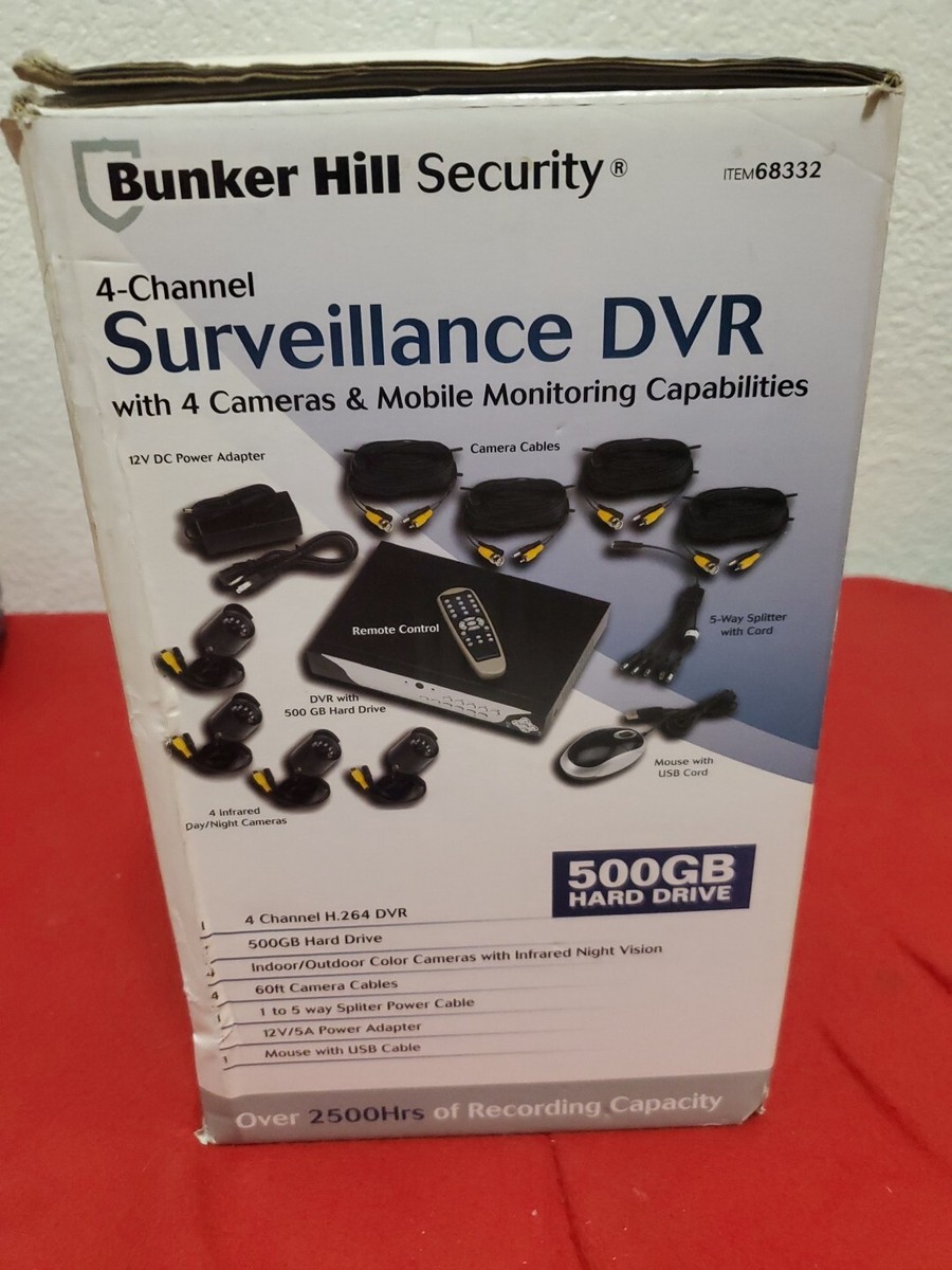 Bunker hill security 4 channel cheap surveillance dvr