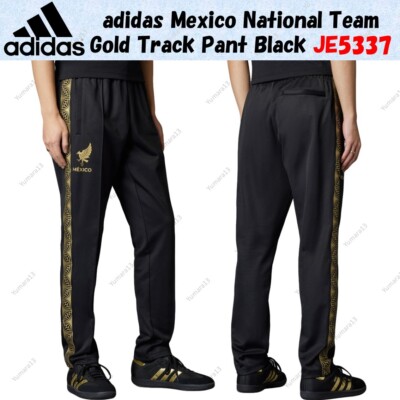 adidas Mexico National Team Gold Track Pant Black JE5337 Japan Size