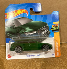 2023 Hot Wheels 187 HW Wagons '17 Audi RS 6 Avant Green-Cracked Case 