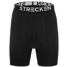 STRECKEN 6 Pack Big & Tall Men Magic Soft Boxer Brief Cotton Black 3X 4X 5X 