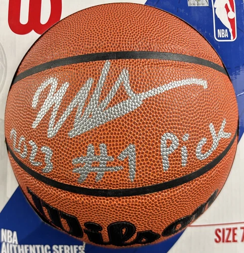 Victor Wembanyama Signed "2023 #1 Pick" Auto Wilson I/O Basketball Fanatics