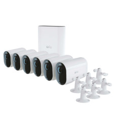 Arlo Ultra 2 XL Wireless 4K HD 6 Camera Spotlight Security System SmartHub White