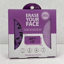 Reusable Makeup Removing Cloths Erase Your Face Travel Reusable Sensitive 2 Pack
