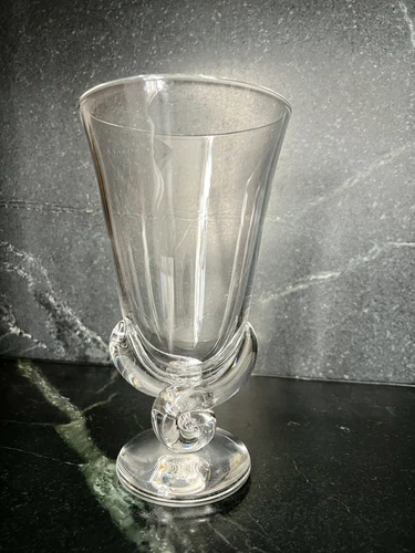 Steuben Crystal Vase Twist Stem 7913 by George Thompson 1942, signed *EUC*