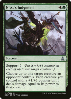 4 Nissa's Judgment 4x x4 - NM - Oath of the Gatewatch - SPARROW MAGIC mtg