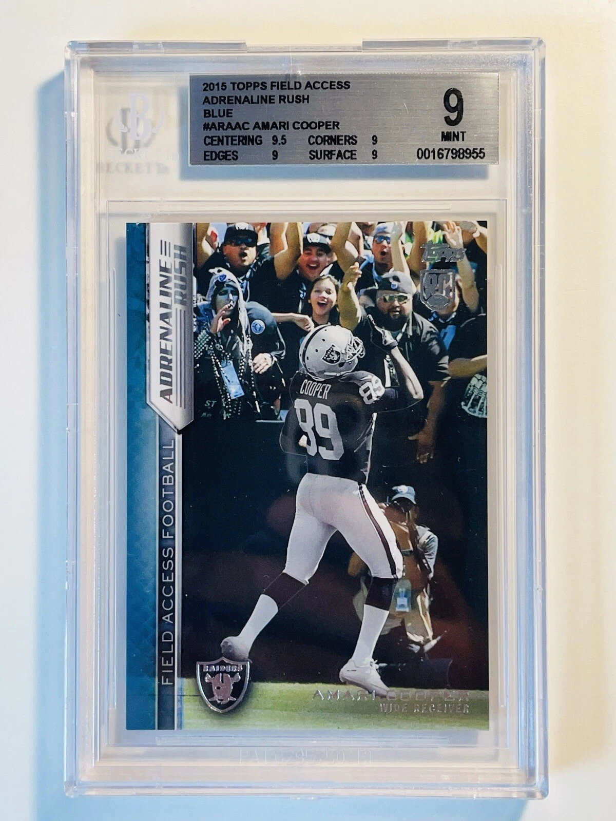 Amari Cooper Topps Field Access Adrenaline Rush #AC Base
