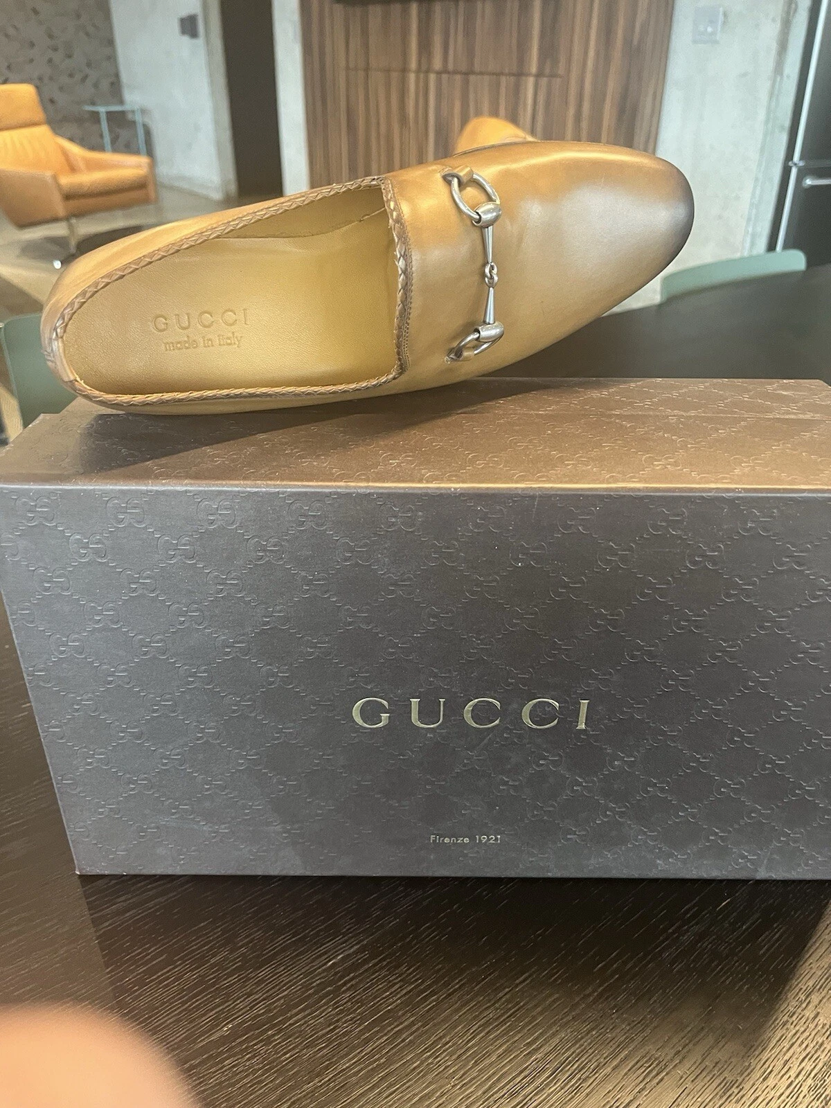 MOCASSINS VINTAGE GUCCI, TAILLE US 9,5, IT 8, NEUFS EN BOITE