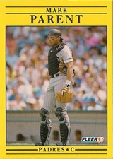 #538 Mark Parent - San Diego Padres - 1991 Fleer Baseball
