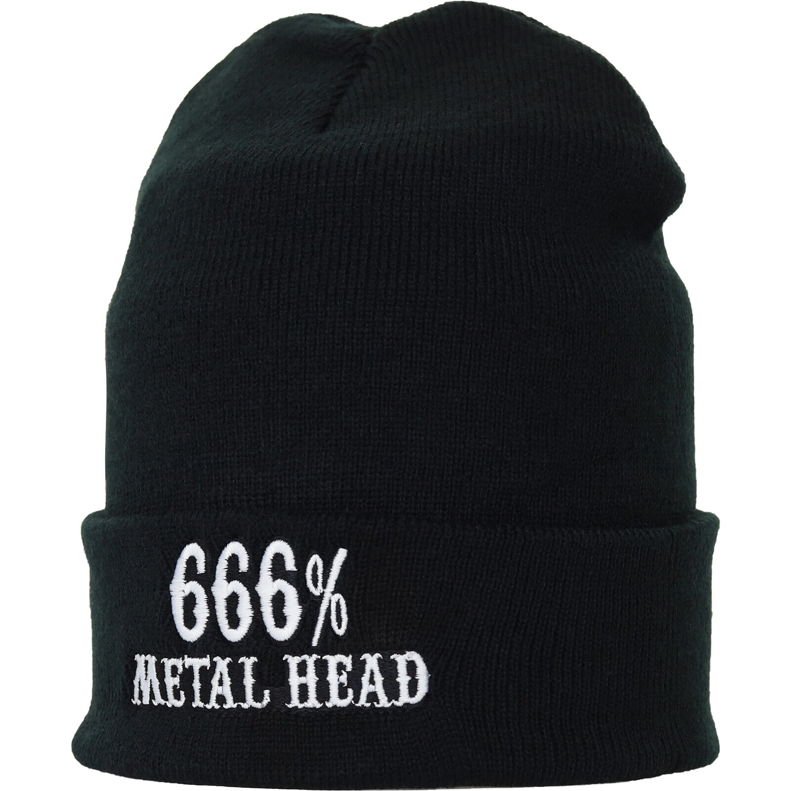 666% Metal Head Strickmütze Wollmütze Haube Beanie Winter Unisex Damen/Herren
