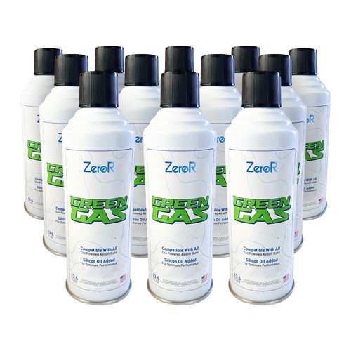 ZeroR® Green Gas Fuel for Airsoft Guns 13.5 fl oz Ea (11.8 oz Total WT ...