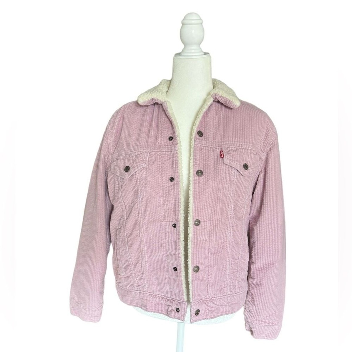 Levi's® Premium Ex-Boyfriend Corduroy Sherpa Trucker Jacket Levi's® Premium Ex-Boyfriend Corduroy Sherpa Trucker Jacket