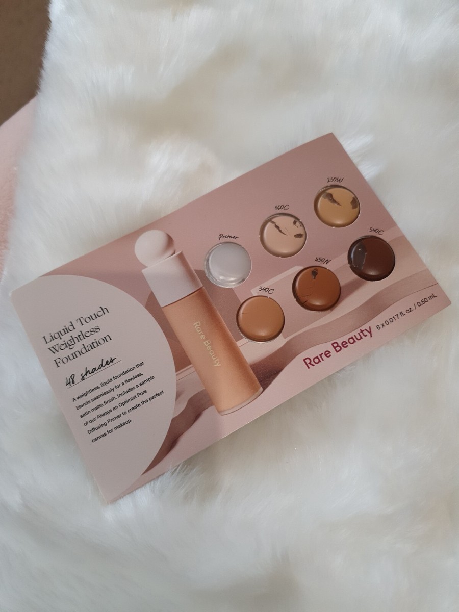 Rare Beauty Liquid Touch Weightless Foundation Sample Card - Brand New Rare Beauty Liquid Touch Weightless Foundation Sample Card - Brand New