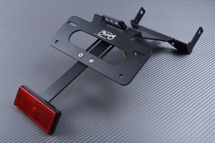 Support de plaque Ducati Scrambler 1100 finition premium en aluminium usiné CNC avec réflecteur