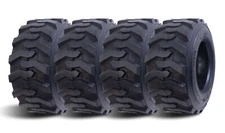Set 4 12-16.5 Skid Steer Loader Tires 12PR 12x16.5 SKS Heavy Duty Tubeless Tire