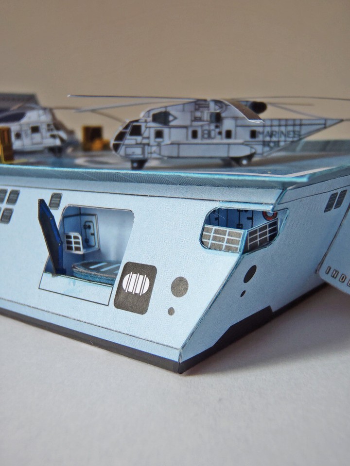 1:300 USS Independece Littoral Combat Ship LCS DIY Handcraft Paper ...