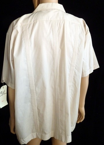 Guayabera Style Shirt Mens 3XL Cuban Embroidered *Movie Wardrobe* - Picture 5 of 6