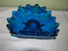 Viking Double Crimped Blunique low footed dish-bowl-candy 7 7/8"L