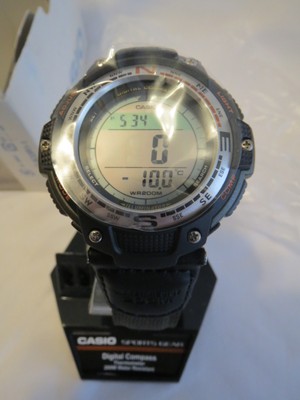 casio men's digital compass twin sensor sport watch