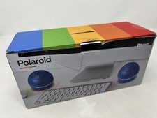 Polaroid True Twin Wireless Speakers Black Sealed Bluetooth LEDs New in Box
