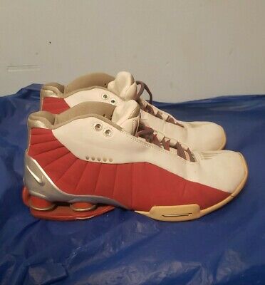 Vintage 2000 Nike Shox BB4 Vince Carter White/Varisty Size Vintage 2000 Nike Shox BB4 Vince Carter White/Varisty Size