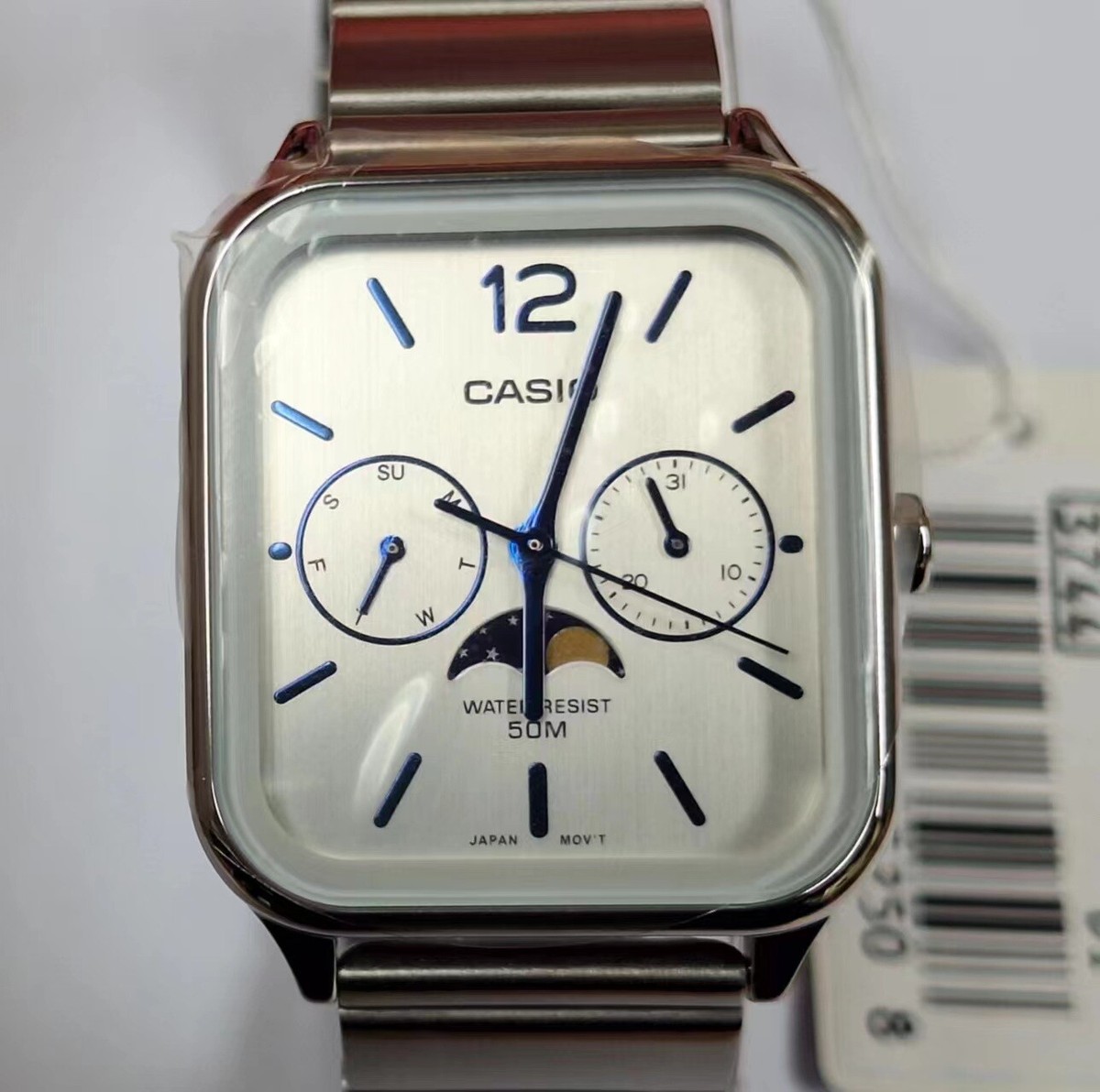 Casio MTP-M305D-7A Analog Moonphase Quartz Stainless Steel
