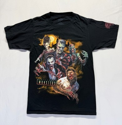 Universal Studios Halloween Horror Nights 2019 T Shirt Mens XS Black Monsters