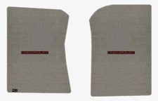 Lloyd Velourtex Front Carpet Mats for '89 Chevy V3500 w/Chevy Red on Black Logo
