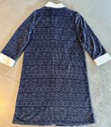 STAN HERMAN Women's Plush Fleece Navy Fair Isle Velour LOUNGE Zip ROBE~PXL — photo 6