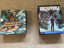 Solo Board Game Bundle – Unstoppable & Legacy of Yu – Excellent Condition