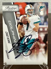 2010 Playoff Prestige Chad Henne #101 In Person Autograph Card - Miami Dolphins
