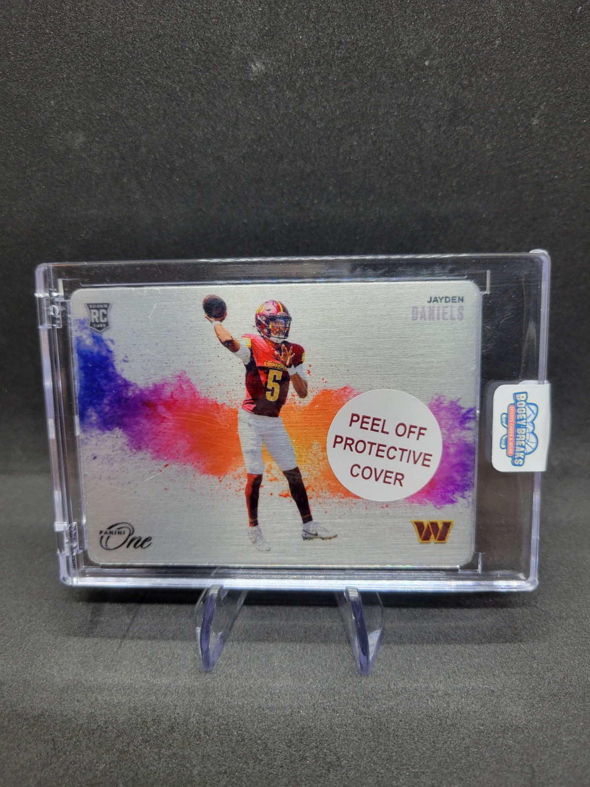 2024 Panini One CB-JDS Jayden Daniels COLOR BLAST Rookie CASE HIT Commanders