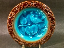 Majolica Partridge Bowl