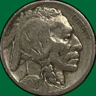 1920-D Buffalo Nickel Good G Coin, Scratch #39015