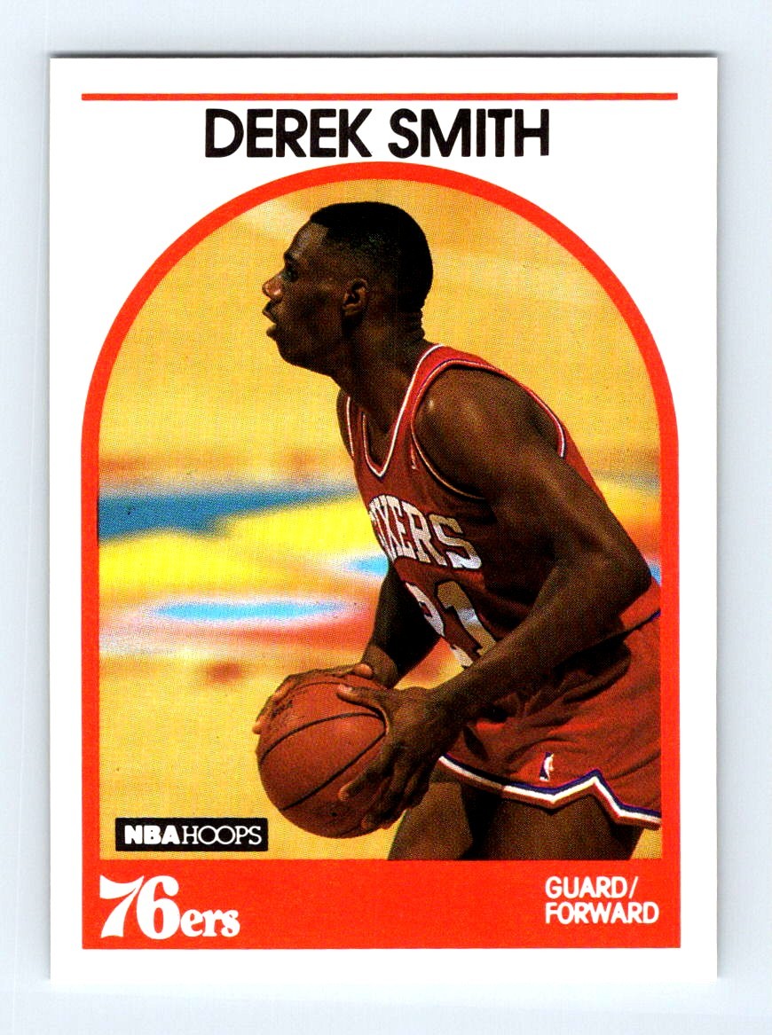 #83 1989-90 Hoops [ Derek Smith Philadelphia 76ers