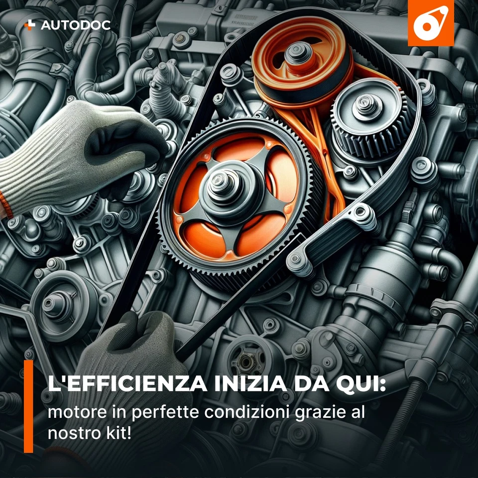 HEPU PK08912 Kit cinghia distribuzione pompa acqua adatto per PEUGEOT 307 (3A/C) - Immagine 2 di 4